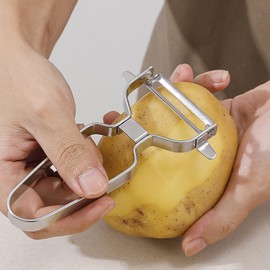 1 Pcs Sharp Peeler Stainless Steel Vegetable Peeler - Sharp Blade Cabbage Shredder Carrot Shredder Speed Peeler for Kitchen