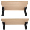 Set of 4 Shelf Brackets, Wall Mount, Heavy-Duty 90-Degree Metal