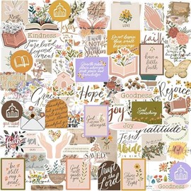 110PCS Vision Board Stickers Prayer Supplies for Women Prayer Motivational Inspirational Boho Christian Stickers for Planner, Journal, Vision Board Party