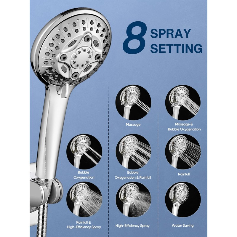 Heemli 12 Inch Rain Shower Head - High Pressure Shower