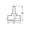 Trend Craft Pro TCT 35mm Hinge Sinking Machine Bit, 1/4"