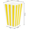 Pack of 18 Popcorn Trays, Popcorn Bags, Striped Popcorn Buckets,