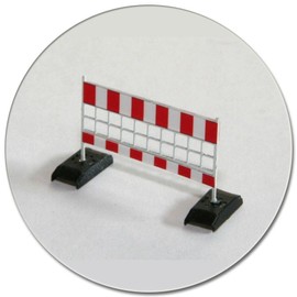 modellbahn-exklusiv Barrier Type 1, Kit for 8 Panels, Gauge N, 1:160