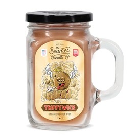 Get Baked Candle – Freshly Baked Cookie & Cinnamon Scent – Large 12oz Mason Jar Candle by Beamer Candle Co