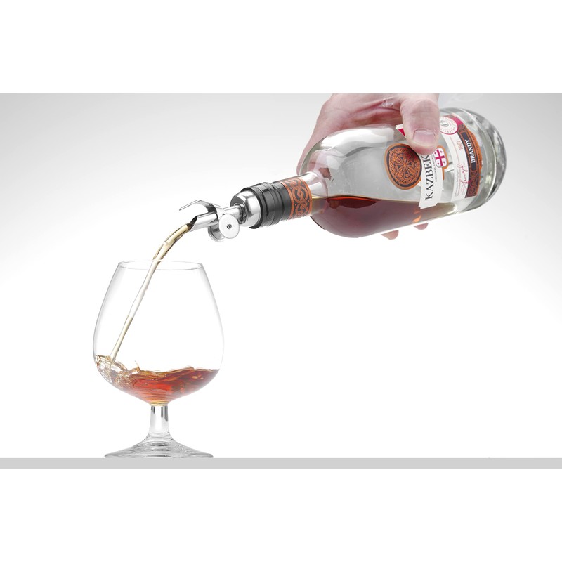 HENDI Free-Flow-Ausgießer, für Olivenöl, Stückzahl: 3, Edelstahl 18/8