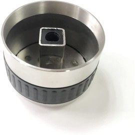 GRILLJOB Stainless Steel 304 Gas Grill Control Knob, 1 PC Gas Burner Replacement Knobs, Fits BBQ Gas Grills with 8mm D Shaped Valve Stem