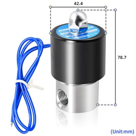 TAILONZ PNEUMATIC 1/4" BSP 12V Stainless Steel Barbed Solenoid Valve for Water, Air, Fuels, Gases Closed Type