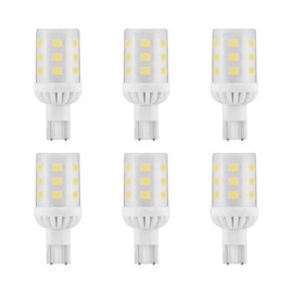 Makergroup Landscape Bulbs T5 T10 Wedge Base LED Light 12VAC/DC 3Watt Warm White 2700K-3000K for Outdoor Landscape Lighting Path Lights Deck Stair Step and RV Travel Tailer Lights 6-Pack