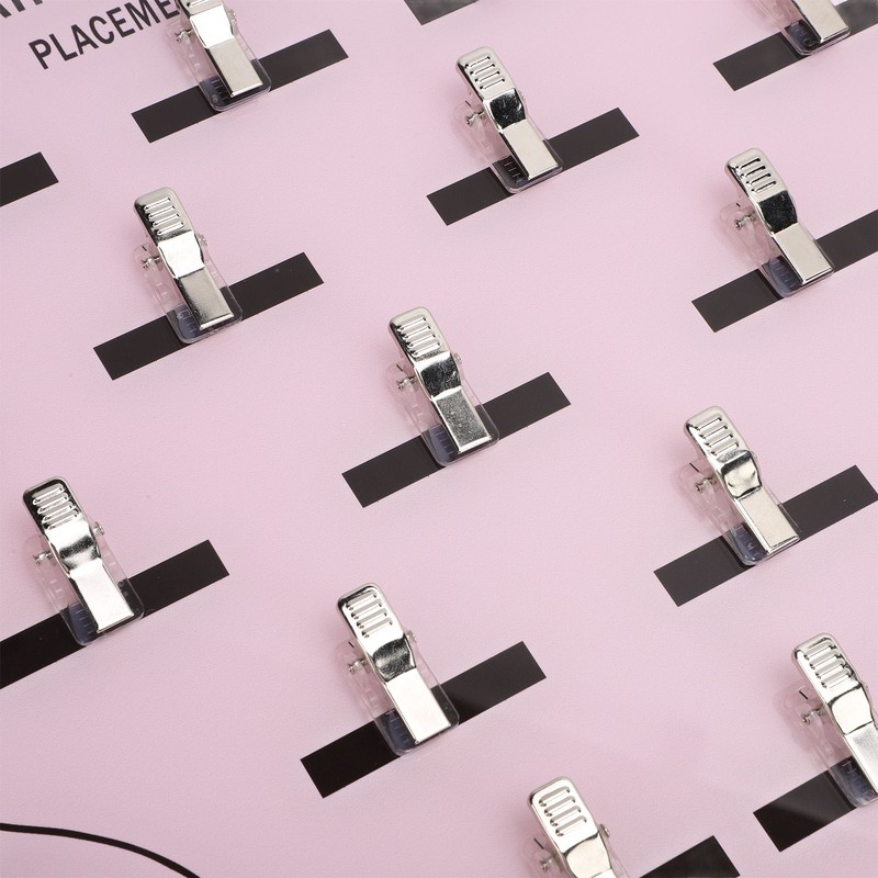 Wig Extension Holder Board Acrylic 22 Stainless Steel Clips Hair