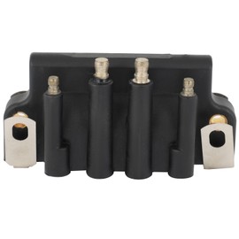 OCPTY Dual Plug Wire Ignition Coil Compatible with 1987-1999 for Johnson Evinrude OMC 583298 18-5170 183-3740 879614 2hp - 175hp Engines