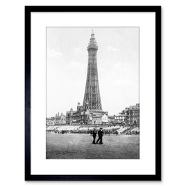 Wee Blue Coo VINTAGE PHOTO BLACKPOOL TOWER ENGLAND HISTORY FRAMED PRINT F97X2835