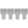 4Pcs U Shape Casters Door Stopper Anti Sliding Furniture Wheels