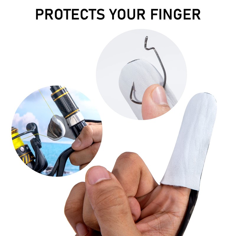 Dr.Fish 2 Pieces Fishing Gloves Casting 2 Finger Index Finger
