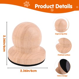 JHSYPET JHSYPET Dog Nail File Dog Scratch Board for Nails Wooden Handicraft Cat Dog Nail Scratch Pad with 4 Pcs Replaceable Sandpaper Dog Trainning Accessories Stress Free Nail Filing for Dogs(Wood)