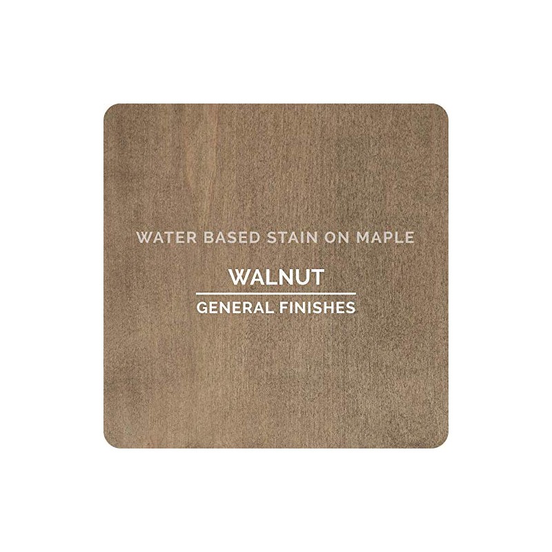 General Finishes Water Based Wood Stain, 1 Pint, Walnut