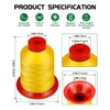 FIVEIZERO Extra Strong Upholstery Thread,Yellow 1000 Meters Bonded Nylon Thread
