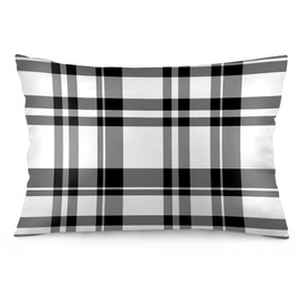 Easternproject Buffalo King Pillowcases 20x36 Inch Black and White Buffalo Plaid Checkered Pillow Case Soft Throw Pillow Covers for Bed Sofa Couch Rectangle Oblong