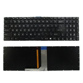 SUNMALL Laptop Replacement Keyboard with Backlight Compatible with MSI GE62 GS60 GS70 GS72 GE72 GT72 MS-1772 MS-16u6 Series Part Number V143422AK1 19000184 US Layout