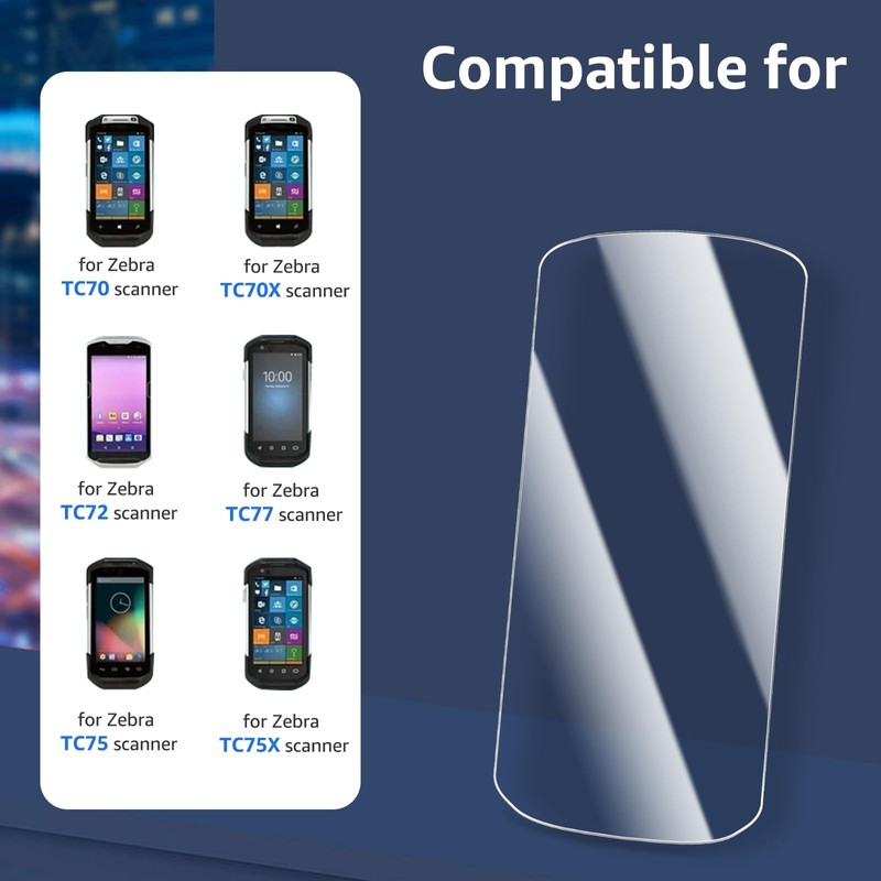 Tempered Glass Scanner Screen Protector [New Version 2025] for Zebra