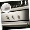 LABRIMP 5Pcs Gas Range Knobs Replacement Stainless Steel Stove Control
