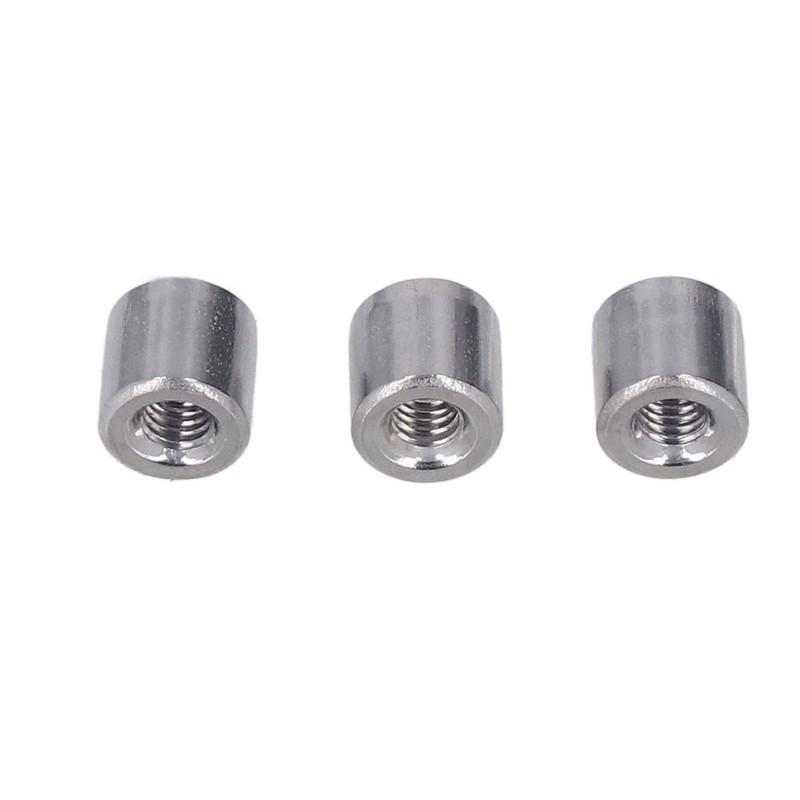 50Pcs Coupling Nut Round M4 Stainless Steel Rod Connector Nut