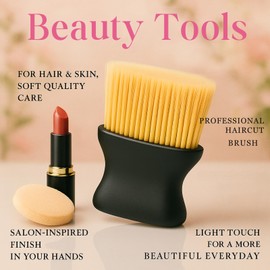Hair Cutting Brush, Hair Removal Brush, Face Brush, Hair Removal Brush, Beauty Brush, Pig Bristle, Superfine Bristle, Suitable for Sensitive Skin, Washable