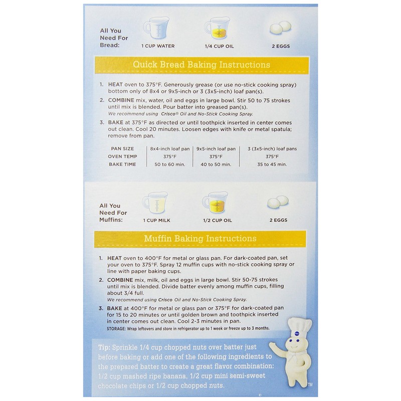 Pillsbury Quick Bread Mix, Banana, 14 oz