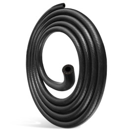 Fuel Hose Set, 8 mm x 3 m, NBR Fuel Hose & Oil Hose with 3 Stainless Steel Hose Clamps, Flexible Fuel Line for Small Engines, Trimmers, Motorcycles and Cars