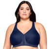 Glamorise Women's Full Coverage Bra, blue, 85C