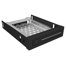 ICY BOX IB-2216STS Mobile Rack for SSD/HDD 2.5 Inch in 3.5 Inch Bay, SATA III, HotSwap, Aluminium Plastic, Black, for 1 x 2.5 Inch