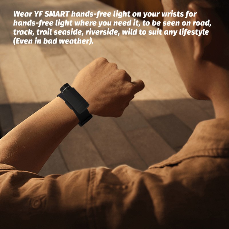 Wrist Flashlight High Brightness IP5 Waterproof Hands Free 3 Modes
