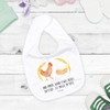 Mr. & Mrs. Panda Organic Baby Bib Chicken Proud, White
