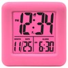 Equity 70910 Digital Pink Silicone Cube Alarm Clock with On-Demand