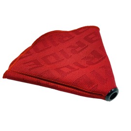YEHICY Universal Manual Red Canvas Shift Lever Knob Boot Dust Cover JDM Style Gear Shift Knob Collar Hyper Fabric