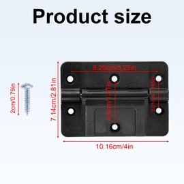 BOXOB 1 Pcs Cooler Hinges Replacement Compatible with Igloo 150-165 QT Coolers, Durable Plastic Oversized Mechanical Hinges with 12 Stainless Steel Screws for Camping & Outdoor Coolers