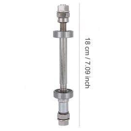 Kafuty-1 Eje de buje de Bicicleta, Duradero, fácil de Instalar, Ejes Delanteros y Traseros Eje de buje Hueco, para Bicicleta de Carretera, Bicicleta de montaña, BMX((Rear) axle +6000 Bearing)