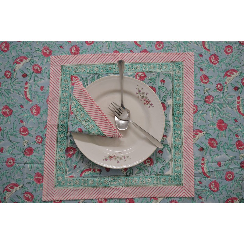 Fabric Venue Hand Block Printed Cotton Handmade Cotton Floral 6