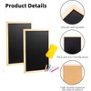 NCCHDZSW Chalkboard with Wooden Frame Sets 2 Pieces 20 x