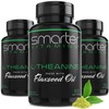 SmarterVitamins (3 Pack) Smarter L-Theanine 250mg Supplement, in Non-GMO Flaxseed