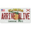 Florida Arrive Alive Novelty Car License Plate
