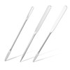 3 Pcs Makeup Spatula, Stainless Steel Cosmetic Spatula Double-Headed Makeup