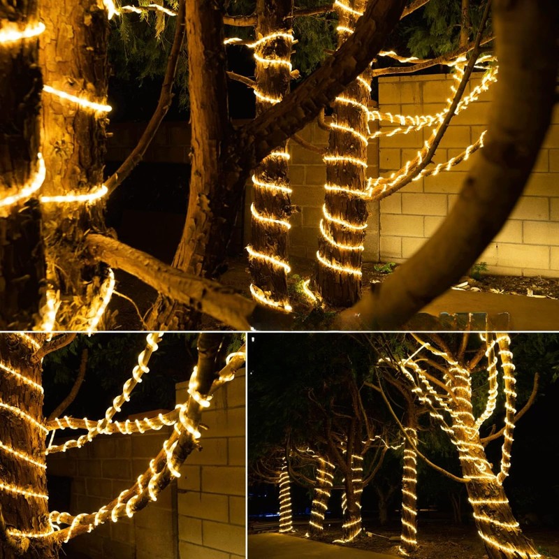Luces de Navidad, DOSYU 10M LED Manguera Transparente Navideña, 200