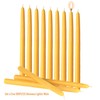 Beeswax Taper Candles 100% Natural Pure Refined Unscented and Decorative