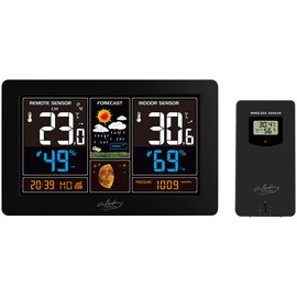 infactory Smart Life Weather Station: Wireless Weather Station with Outdoor Sensor, XL Colour Display and App (Elesion Weather Station, Wireless Weather Station, Weather Stations Outdoor Sensors)