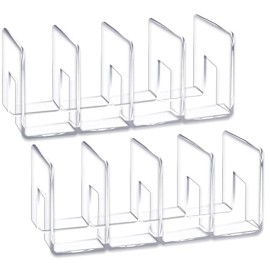 Yageli Clear Acrylic Desk File Sorter PurseHandbag Organizer Clutch Divider Mesh