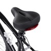 Mountain Road Bike Soft Seat Saddle with Tail Light Replacement