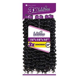 LULUTRESS Sensationnel Crochet Braids 3X Bohemian 14" (2-PACK, 1)