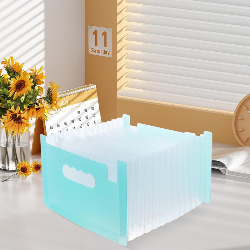 Kisangel Receipt Storage Document Stand A5 File Folder A5 File