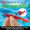 Eupheng Saltwater Jig Heads Pack of 15, Super Sharp Black