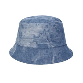 BYERCLUB Vintage Reversible Bucket Hat Fisherman Hats Washable Cotton Bucket Hat for Women Sun Hat for Women Fishing Hat Chapeau Femme Womens Hats (Denim)